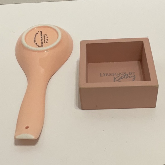 Cute Pink Cat Spoon Rest & Cat Sign - Picture 4 of 7